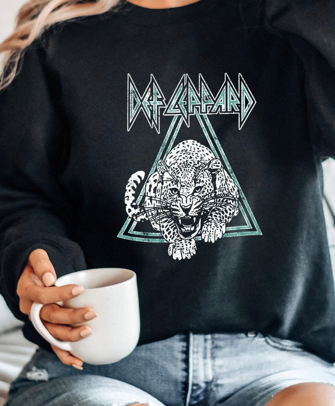 Def Leppard Teal Logo Shirt