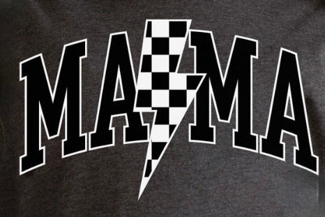 Black & White Race Mama Shirt