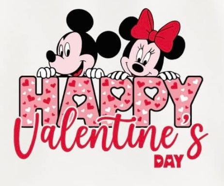 Mickey and Minnie Valentine's Day Shirt