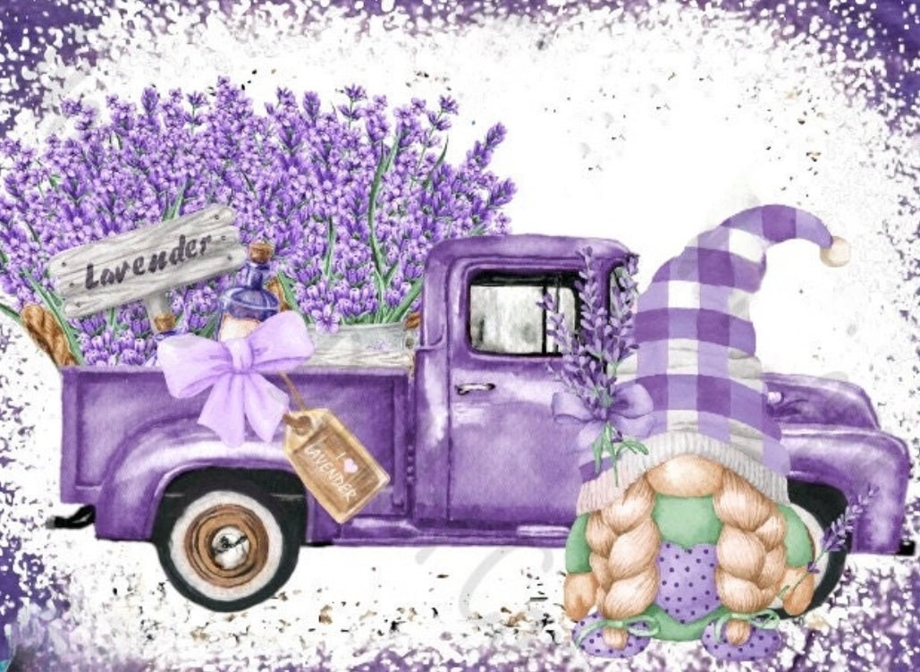 Lavender Truck Gnome Shirt