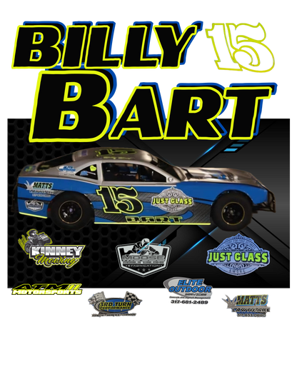 ***YOUTH***Billy Bart 15 Stock Car Shirt