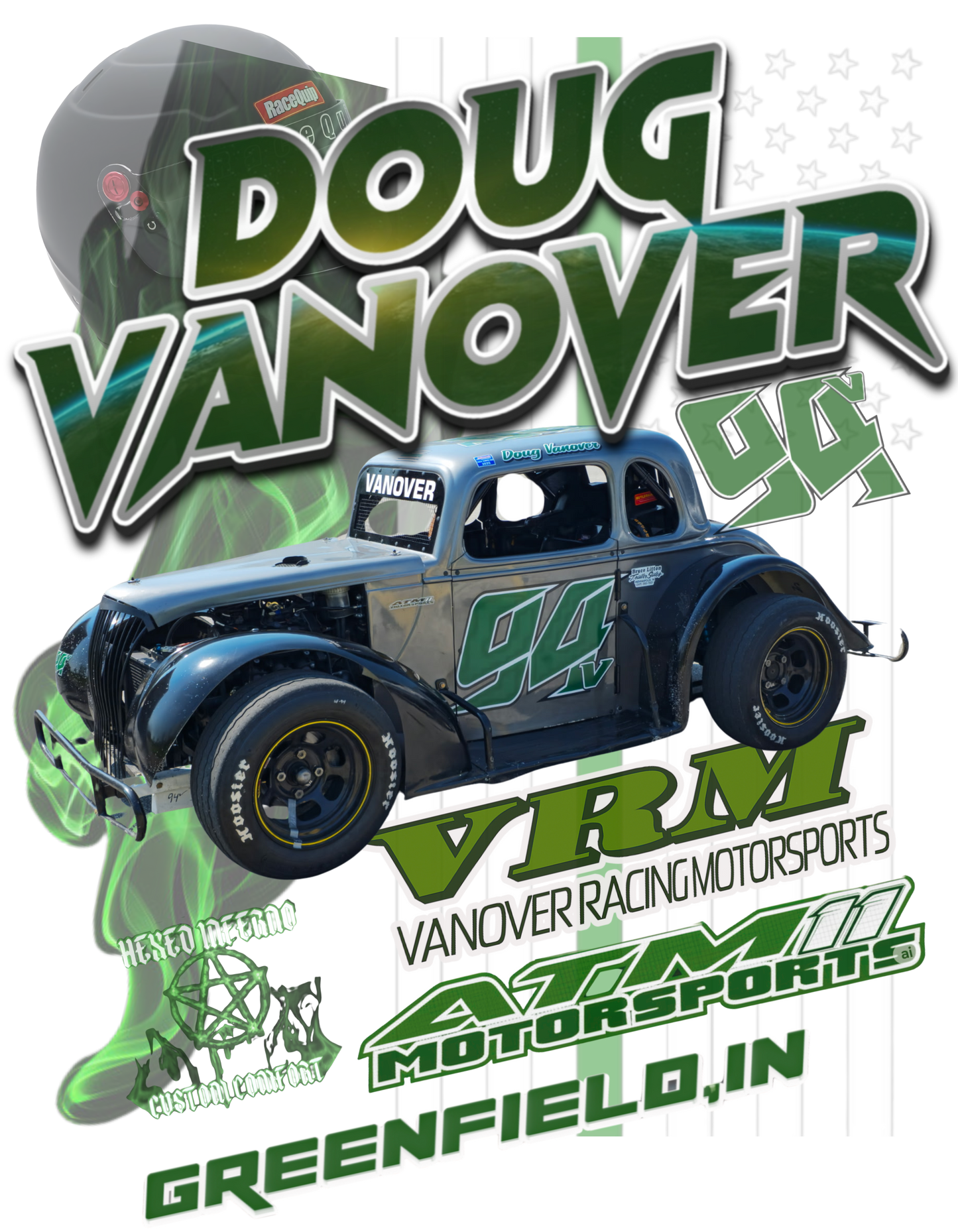 ***YOUTH***Doug Vanover 94 Flag Shirts