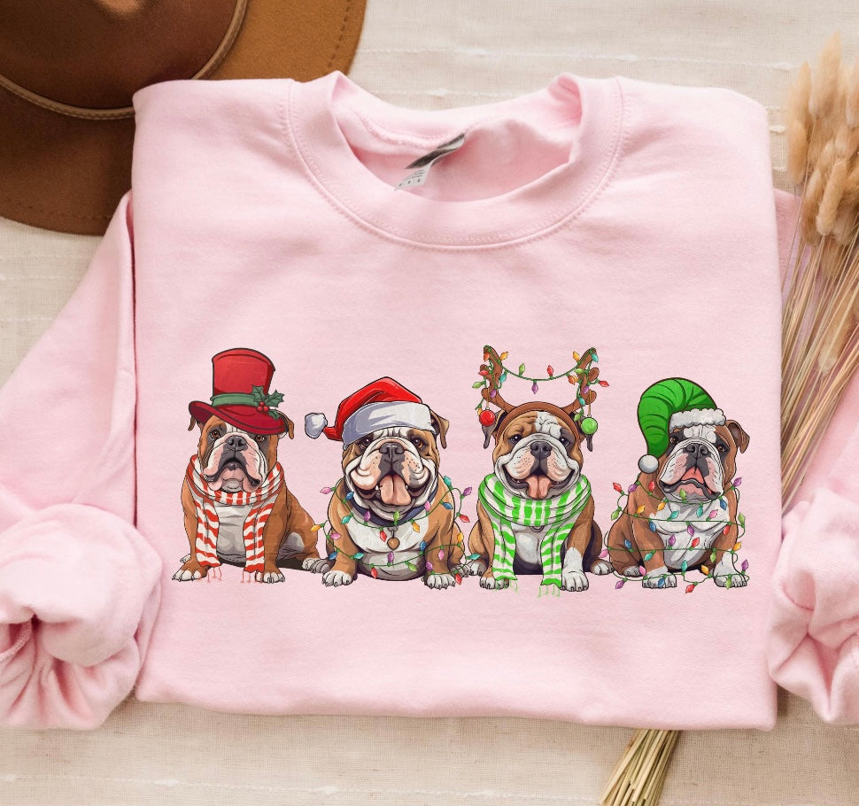 Christmas Bull Dog Shirt