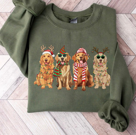 Golden retriever Christmas Shirt