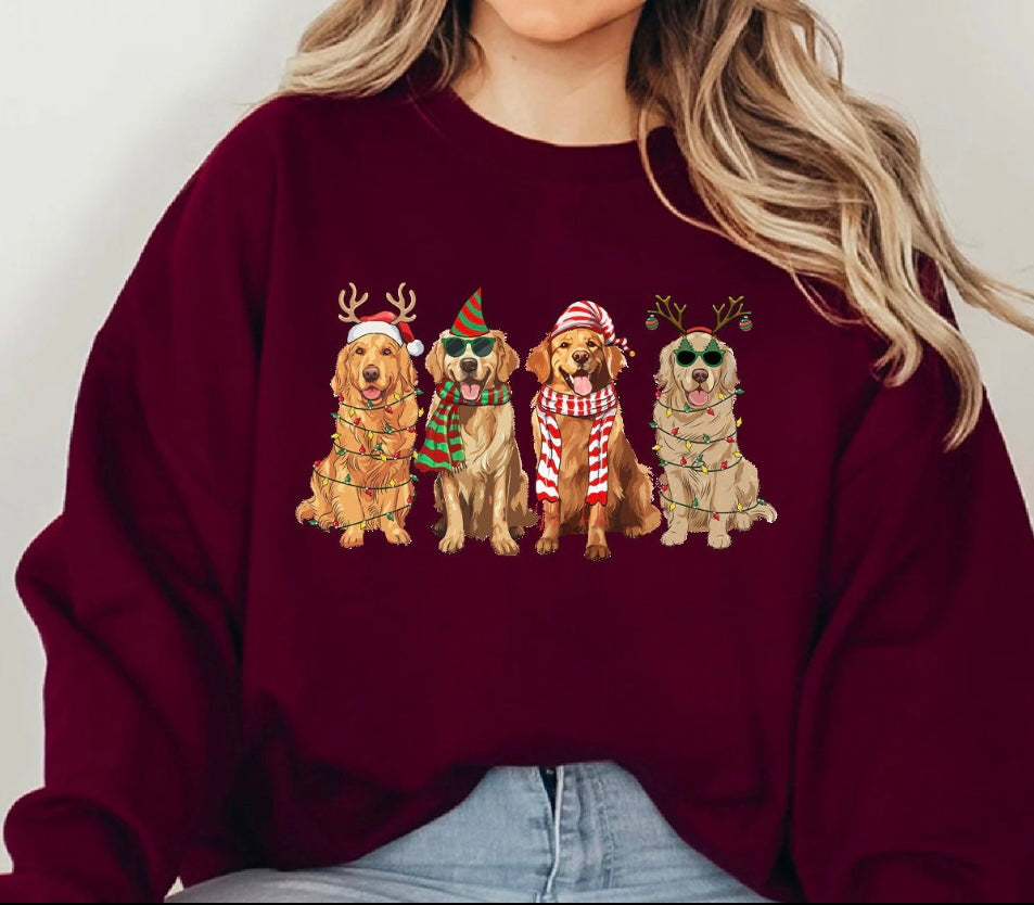 Golden retriever Christmas Shirt