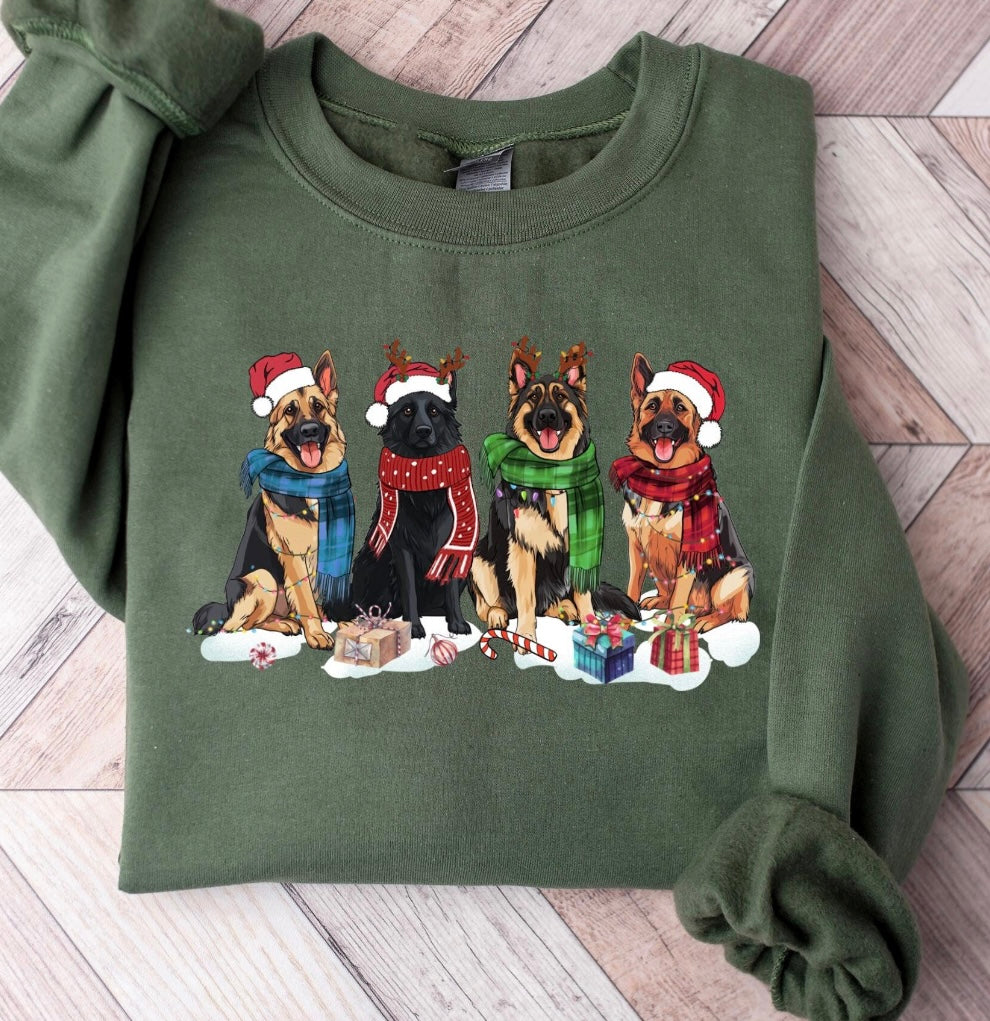 German Shepard Christmas Shirt