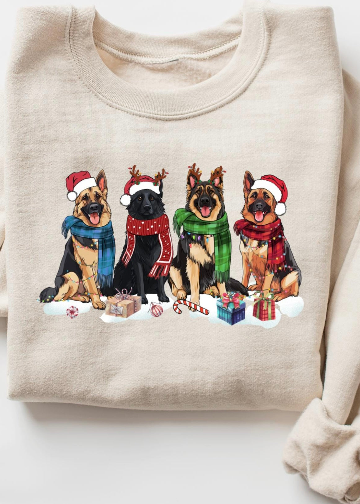 German Shepard Christmas Shirt