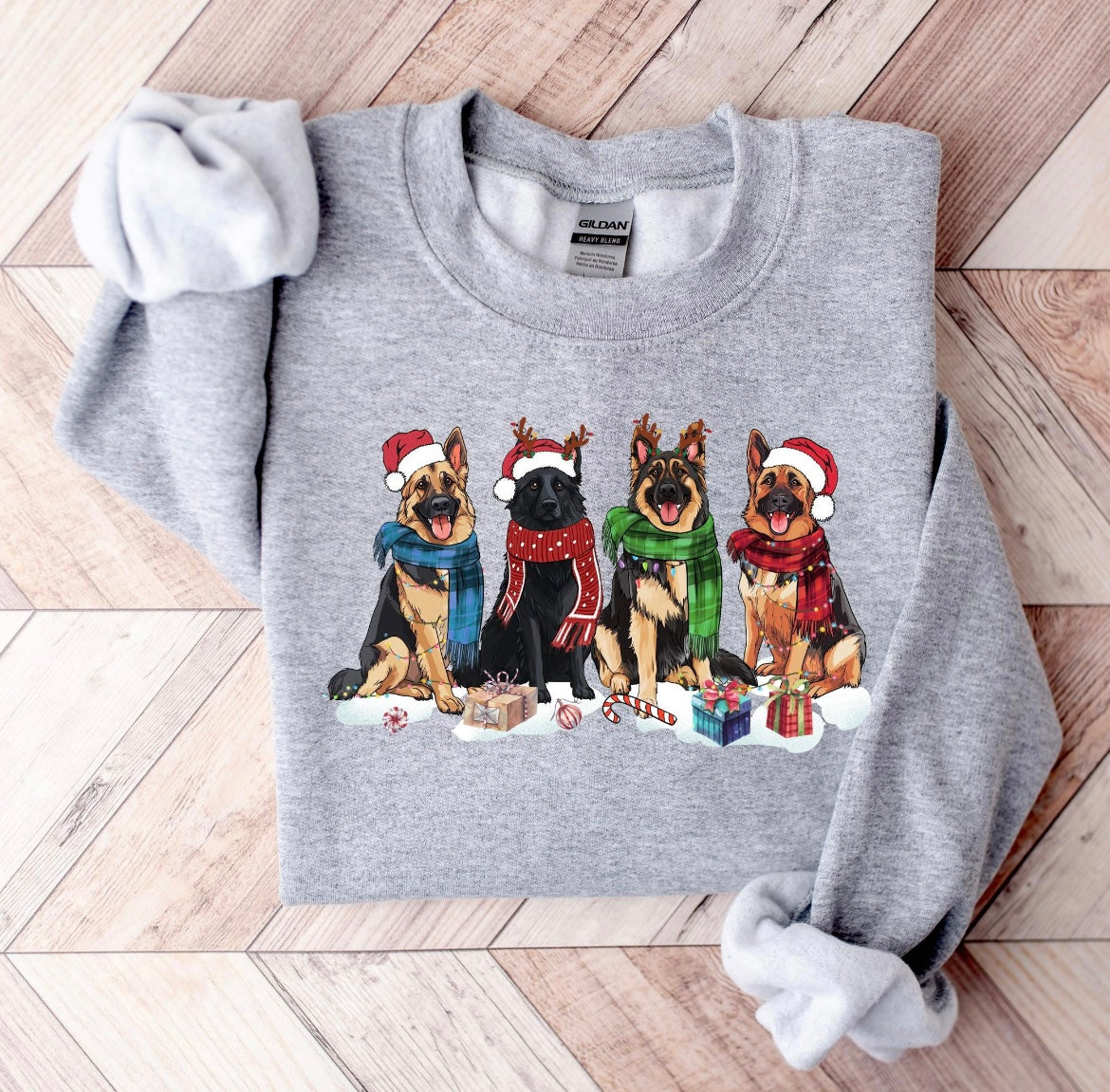 German Shepard Christmas Shirt