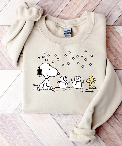 Snoopy and Woodstock Xmas Shirt