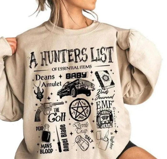 Supernatural Hunter's List Shirt