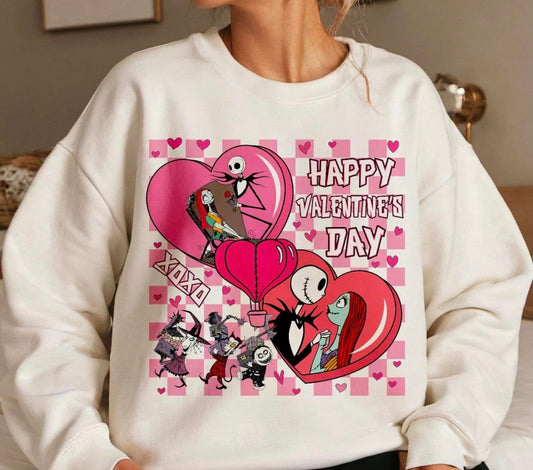 Jack and Sally Valentine Shirt