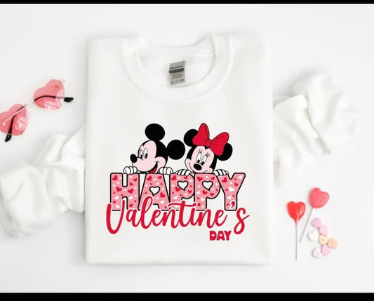 Mickey and Minnie Valentine's Day Shirt