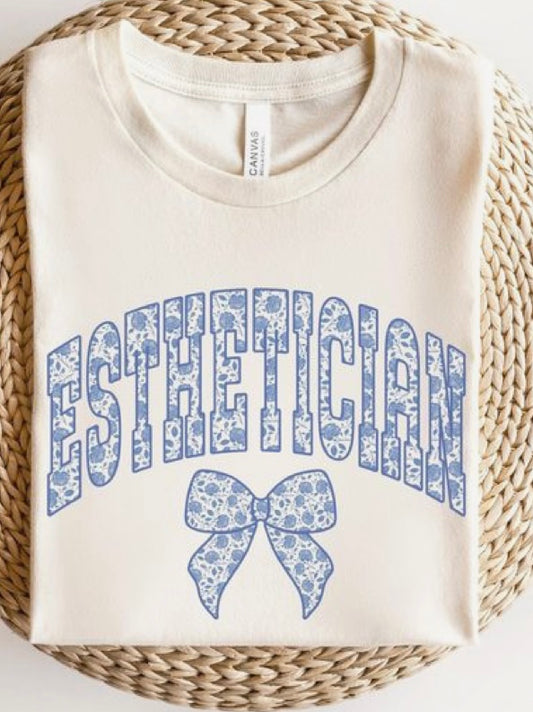 Esthetician Blue Ribbon Shirt