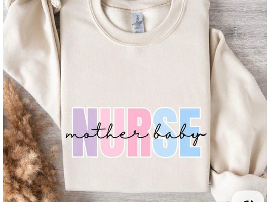 Mother Baby Nurse Multi Color Shirt