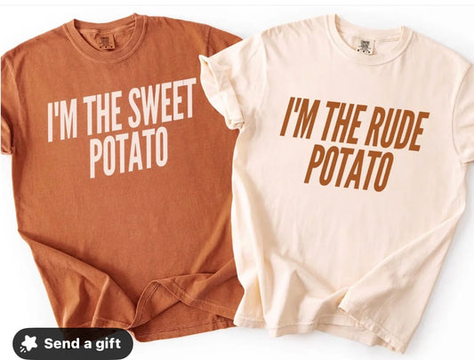 Sweet Potato/Rude Potato Shirts 2 Pack
